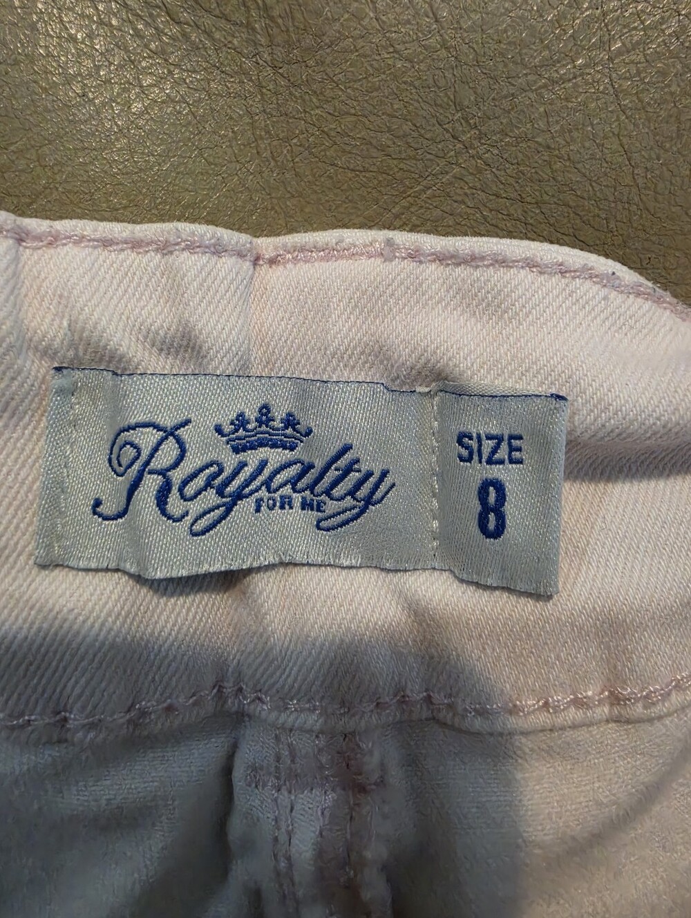 Royalty For Me Light Pink Girls' Shorts - Size 8